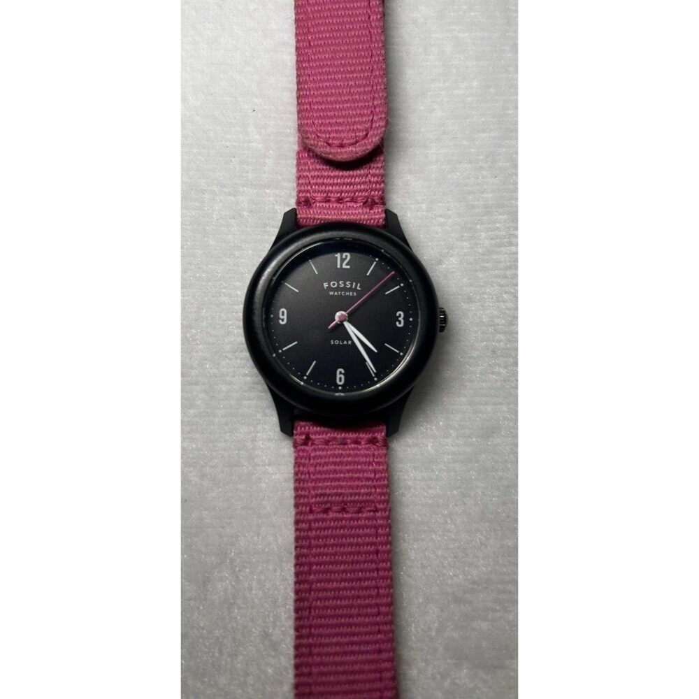 RARE Fossil Curator Limited Edition Earth Day Solar Watch LE1112 Pink